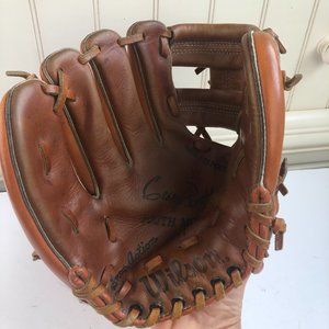 Vintage Wilson "George Brett" Model A2297 Youth Leather Baseball Glove Brown LHT